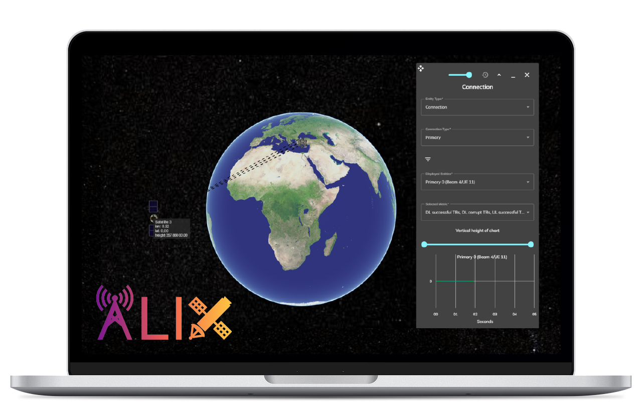 laptop with Earth simulation