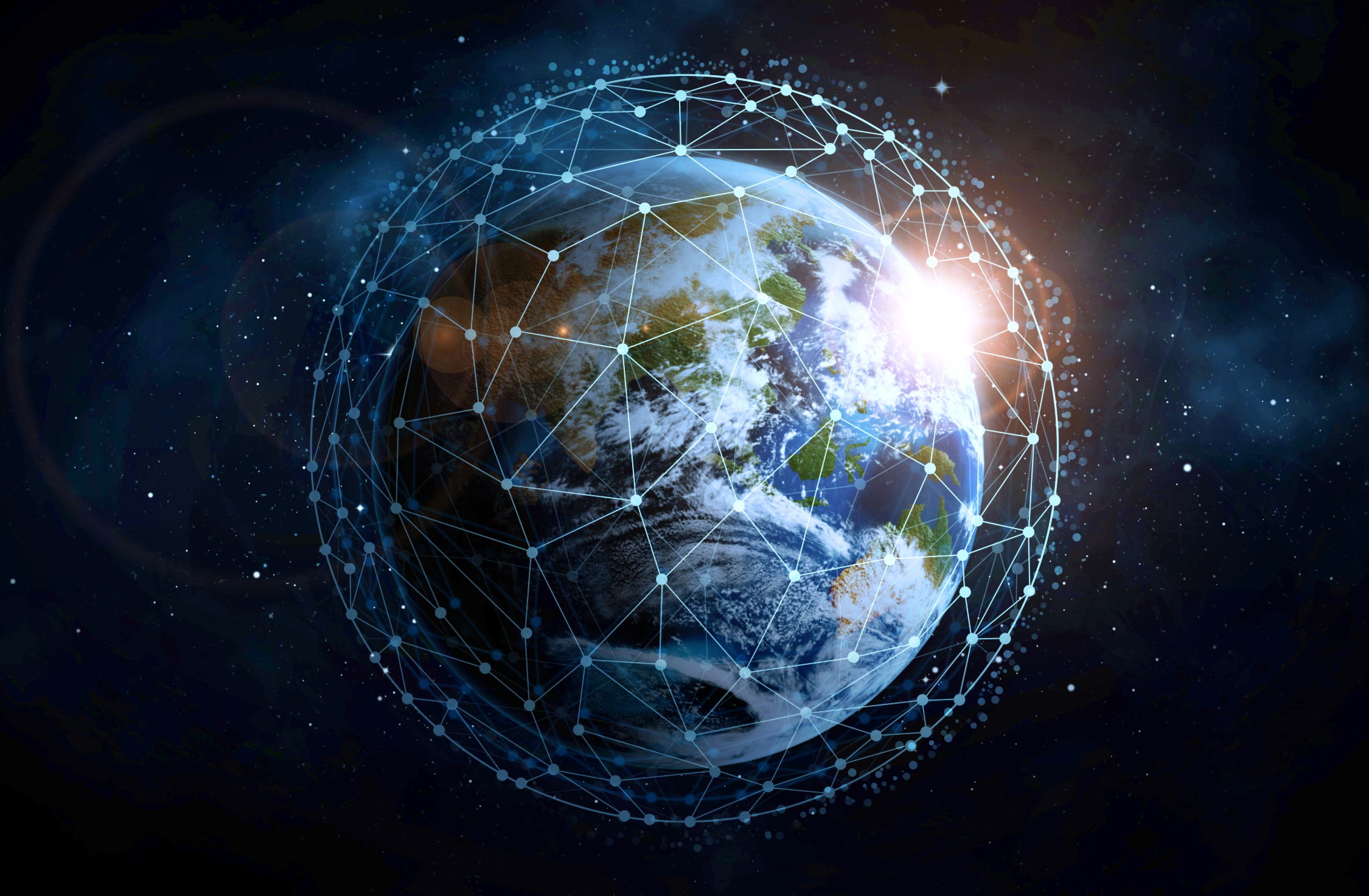 Sateliot satellite in space global network